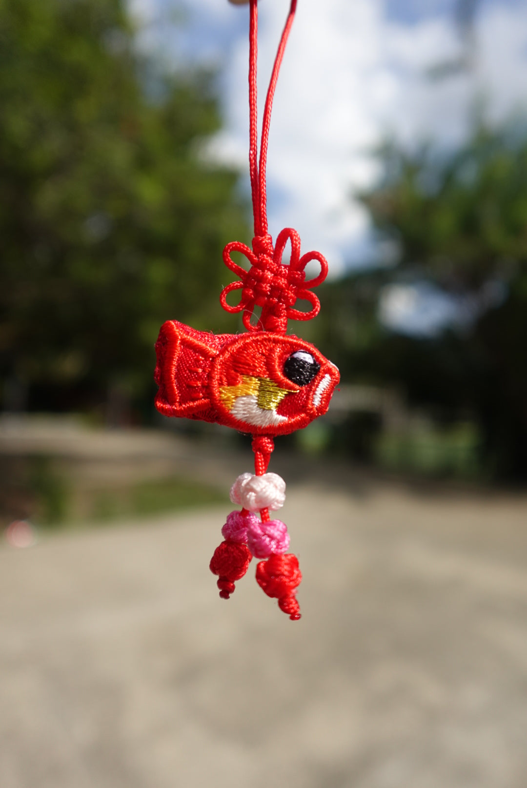 Amuleto Norigae Pez Rojo